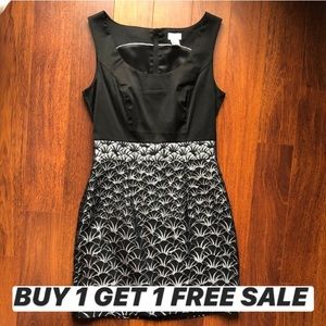 🌀B1G1 FREE🌀 Black and Silver Scallop Dress H&M